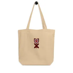 PepMelon Tulpen Blume bestickte Shopper-Tasche aus Bio-Baumwolle – Produktbild 1 von 1