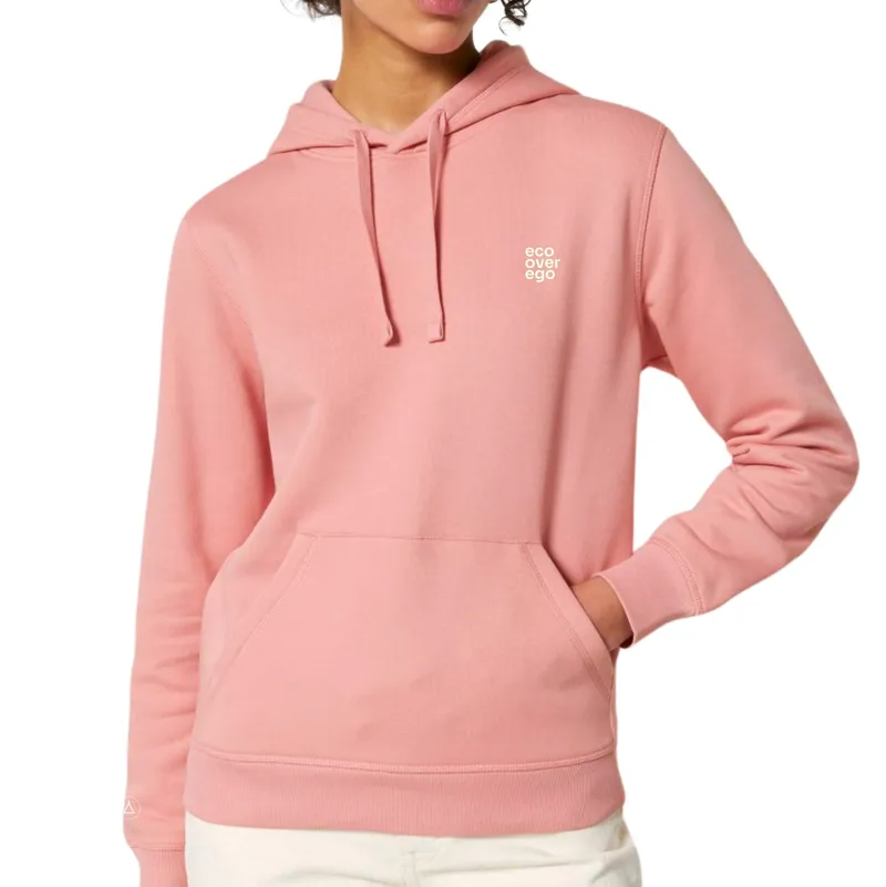 Inaska Inaska Damen vegan Hoodie Unisex Eco Statement Weiches Rosa Creme, Rosa, – Produktbild 2 von 2