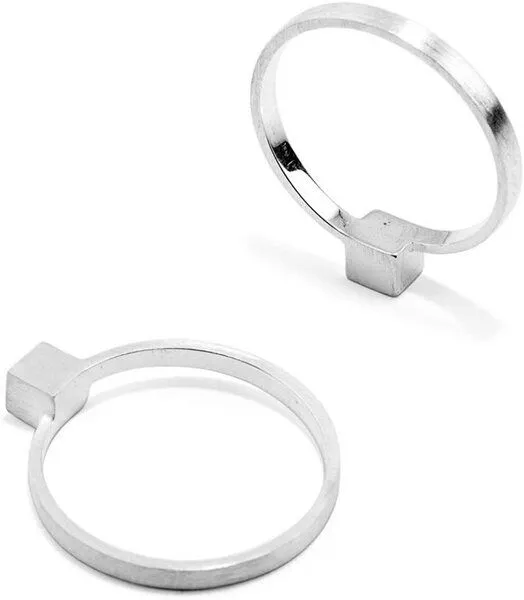 Jonathan Radetz Jewellery Jonathan Radetz Jewellery Ring CUBE, Silber 925, Sterlingsilber, Größe 50 - 56, Handmade in Germany, JRJ – Produktbild 3 von 4