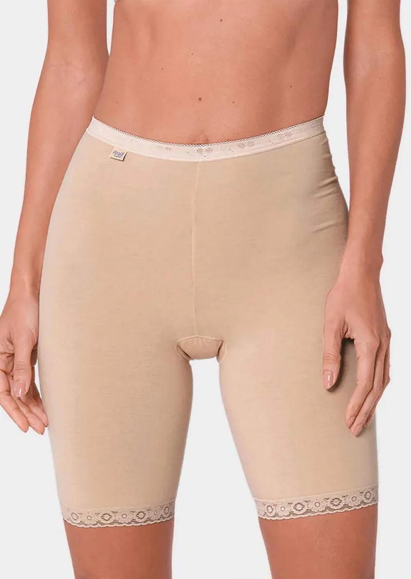 Sloggi Langbeinschlüpfer mit Spitze - caramel - Gr. 40 von Goldner Fashion, Braun, – Produktbild 1 von 3