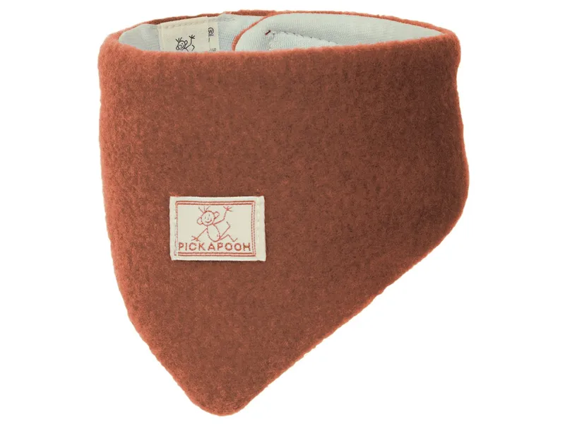 Pickapooh Pickapooh Baby und Kinder Dreieckstuch Bio-Schurwolle (ca. 45cm lang), Rot, braun, – Produktbild 1 von 1