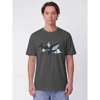 watapparel watapparel T-Shirt Unisex Spacewhale, Anthracite, – Produktbild 1 von 1