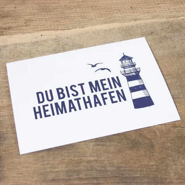 Bow & Hummingbird Bow & Hummingbird Postkarte Heimathafen – Produktbild 2 von 2