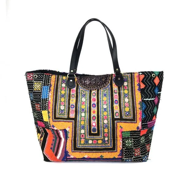 KIKOONI KIKOONI XL Tasche Totebag "OMG" Banjara Tasche – Produktbild 1 von 4