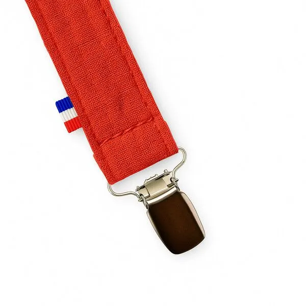 PAPATE PAPATE Schnuller-Clip Bio-Baumwolle, Rot, – Produktbild 2 von 3