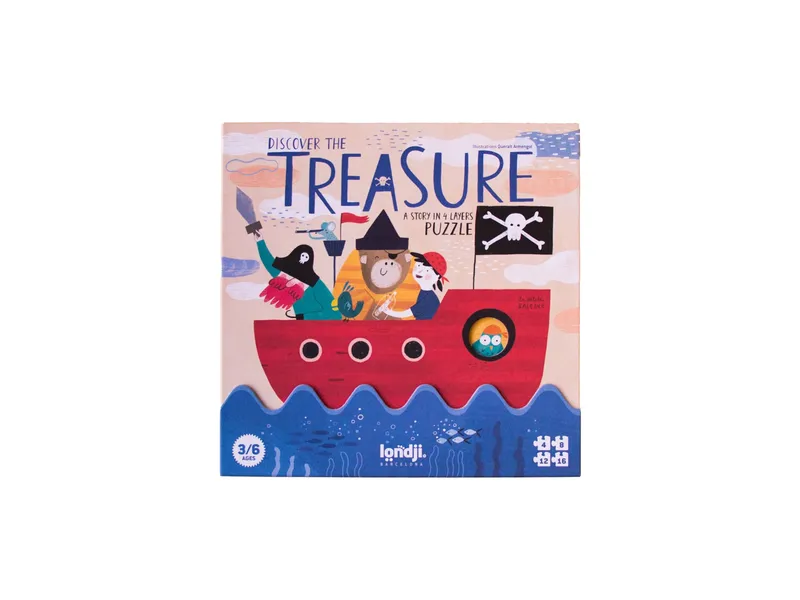 Londji Londji Discover the Treasure 4 Puzzle – Produktbild 1 von 2