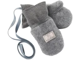 Pickapooh Pickapooh Baby und Kinder Fäustlinge Bio-Schurwolle Fleece dunkelgrau Gr.2 (bis 2 Jahre) – Produktbild 1 von 1