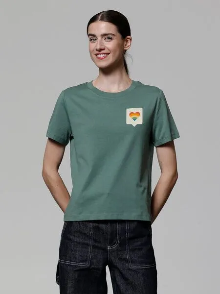 watapparel watapparel T-Shirt Frauen Von Herzen, Green bay, – Produktbild 2 von 3