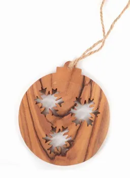 El Puente El Puente Deko-Anhänger "Schneeflocken" | Fair Trade & Handmade aus Palästina – Produktbild 1 von 1