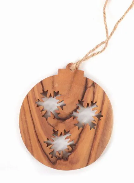 El Puente El Puente Deko-Anhänger "Schneeflocken" | Fair Trade & Handmade aus Palästina, Mehrfarbig, – Produktbild 1 von 1