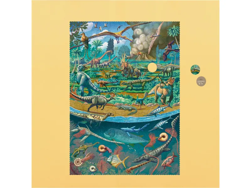 Londji Londji Age of Dinosaurs Puzzle 100 Teile, 32 x 85 cm – Produktbild 2 von 2
