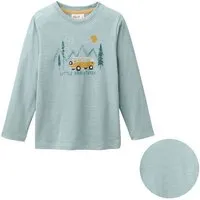 People Wear Organic People Wear Organic Langarm Shirt, grün, "Camper", Bio-Baumwolle – Produktbild 1 von 1
