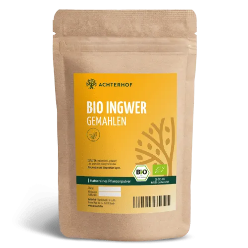 vom Achterhof Bio Ingwer gemahlen (250g) – Produktbild 1 von 1