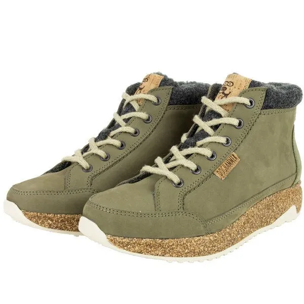 Doghammer Doghammer gefütterter Winterstiefel für Damen aus Leder und Kork - Arctic Lether Adventurer, Taupe, – Produktbild 3 von 4
