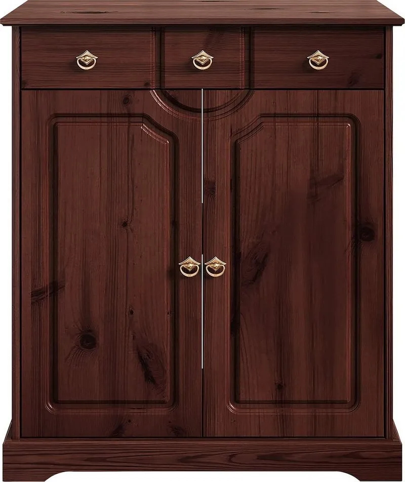 OTTO home Kommode Klera, Breite 81 cm, aus massiver Kiefer, FSC®-zertifiziert, Braun, – Produktbild 3 von 5