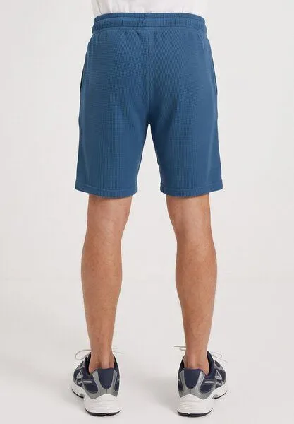 ORGANICATION ORGANICATION STEVVEN | Waffel-Shorts aus Bio-Baumwolle & recyceltem Polyester, Blue, – Produktbild 5 von 5