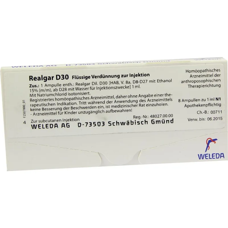 Weleda WELEDA REALGAR D 30 Ampullen 8X1 ml Ampullen – Produktbild 1 von 1