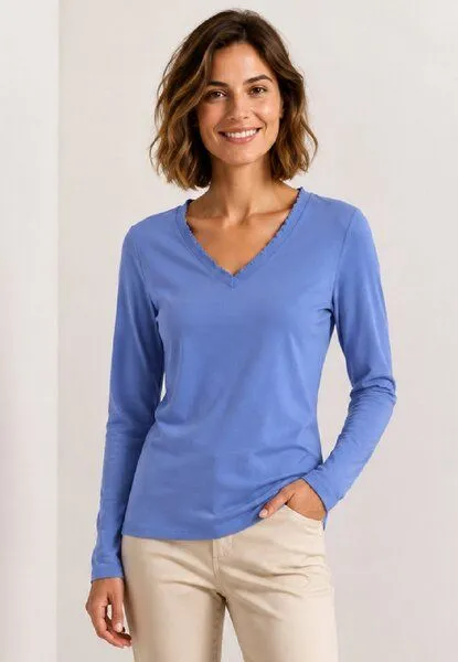 LANA Organic LANA Organic Bio Baumwollshirt, Modell Conny, Persian jewel, – Produktbild 1 von 4