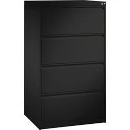 C+P C+P Hängeregistraturschrank zweibahnig, 4 Schubladen, anthrazit/anthrazit – Produktbild 1 von 1