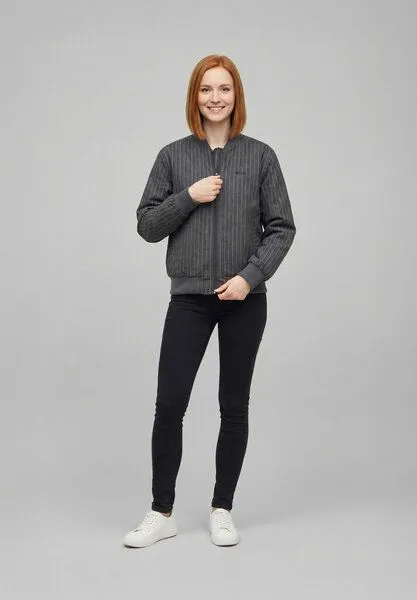 derbe derbe Übergangsjacke „Blousby Pinstripe“, Asphalt melange, – Produktbild 4 von 4