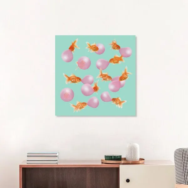 Photocircle Photocircle Wandbild / Kunstdruck / Poster / Leinwand - Bubblegum Goldfish – Produktbild 4 von 4