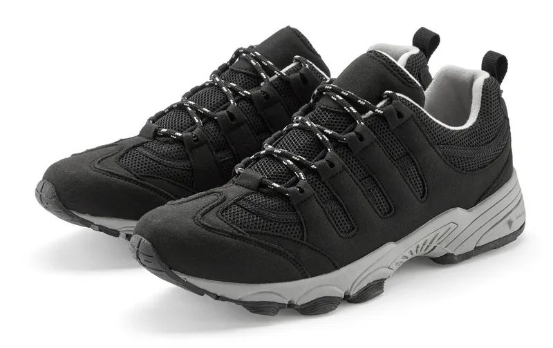 AUTHENTIC LE JOGGER AUTHENTIC LE JOGGER Schnürschuh, Freizeitschuh, Schnürhalbschuh, Wanderschuh Sneaker im Outdoor-Trekking-Look mit robuster Sohle VEGAN, Gelb|schwarz, – Produktbild 2 von 5
