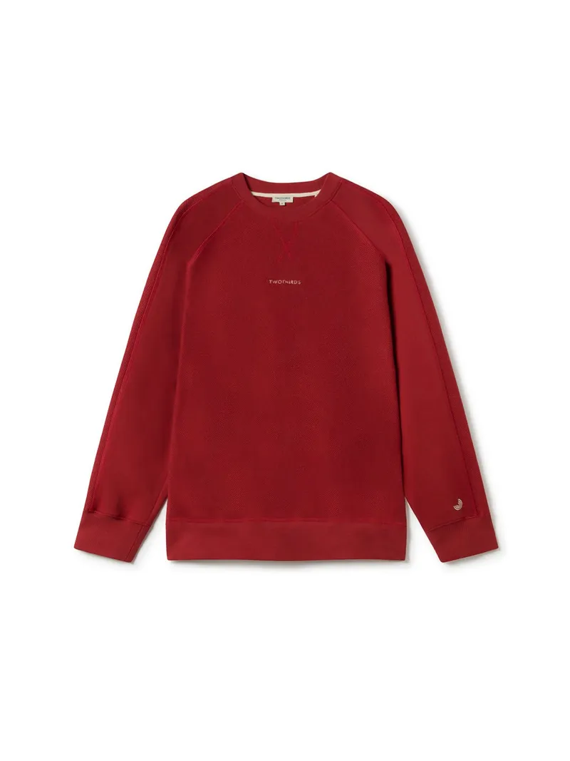 TWOTHIRDS TWOTHIRDS Herren vegan Sweatshirt Videy Rot Dhalila, Rot, – Produktbild 1 von 2
