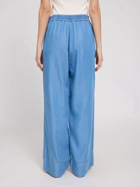 Mazine Mazine Hose Wide Leg Tencel, Dark blue wash, – Produktbild 3 von 4