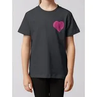 watabout.kids watabout.kids T-Shirt Kinder Pink Heart, Anthracite, – Produktbild 1 von 1