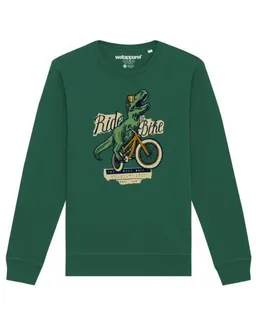 watapparel watapparel Sweatshirt Unisex T-Rex Fahrrad – Produktbild 1 von 1