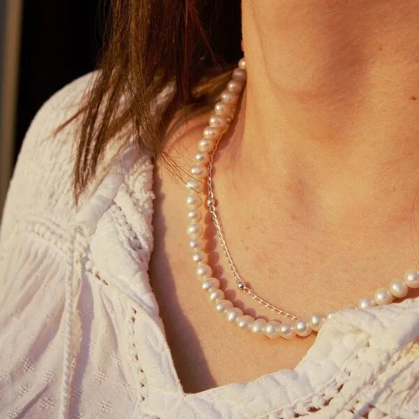 pakilia pakilia Silber Perlenkette Perlentraum Fair-Trade und handmade – Produktbild 4 von 4