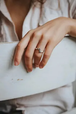 Jyoti - Fair Works Jyoti - Fair Works Damen vegan Ring Loni Silber – Produktbild 1 von 1