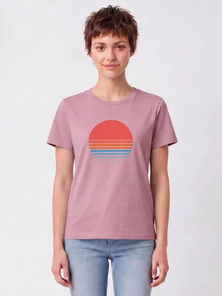 watapparel watapparel T-Shirt Frauen Abstract 03, Lilac dream, – Produktbild 2 von 2