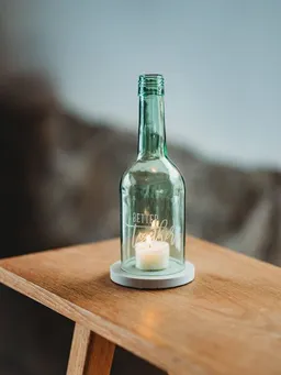 MaBe MaBe BETTER together - Upcycling Windlicht mit Lasergravur - für deine Gemeinsamkeit – Produktbild 1 von 1
