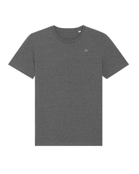 vis wear vis wear Wal - Göttin der Ozeane - Back Print Premium T-Shirt, Schwarz meliert, – Produktbild 2 von 2