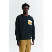 thinking mu Thinking MU Herren vegan Sweatshirt Straw Camp Leon Navy – Produktbild 1 von 1