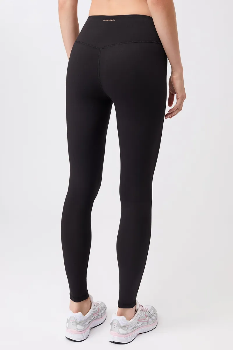 mandala MANDALA Damen vegan Leggings Sporty Vibe Schwarz, Schwarz, – Produktbild 3 von 4