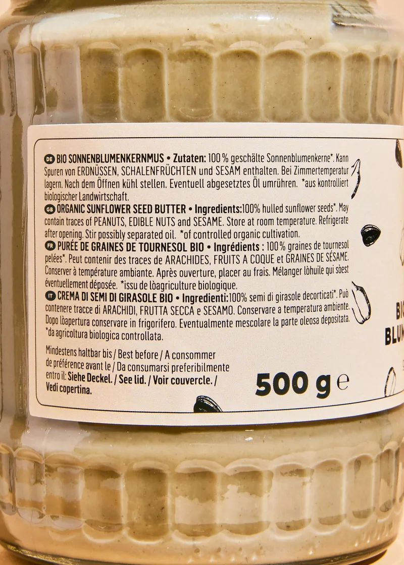 KoRo Bio Sonnenblumenkernmus 6 x 500 g – Produktbild 5 von 5