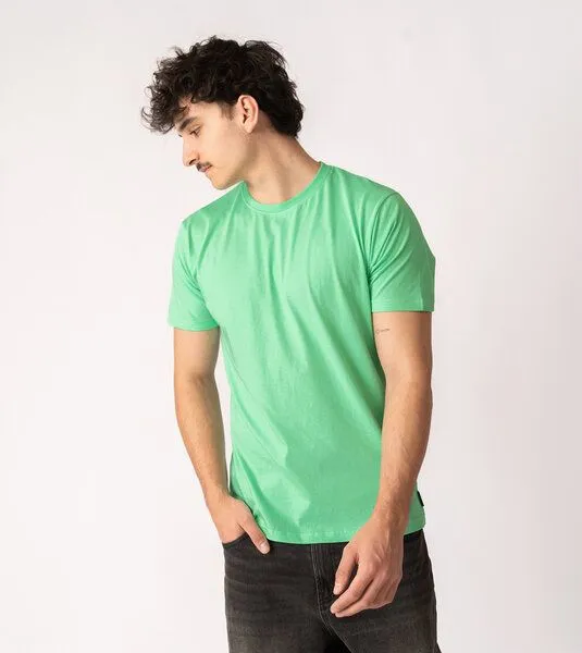 Gary Mash GARY MASH Herren Basic T-Shirt aus Biobaumwolle, Kräftiges mintgrün, – Produktbild 1 von 4