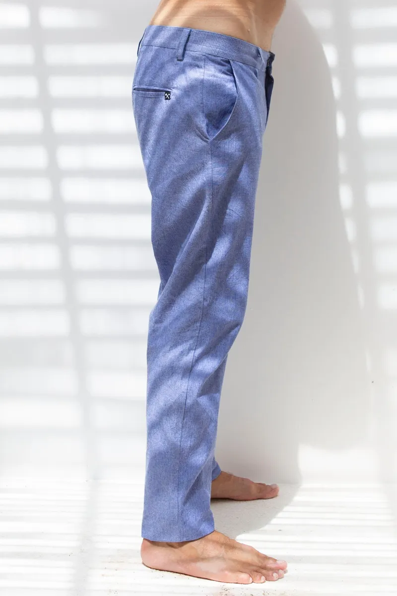 The Driftwood Tales The Driftwood Tales Herren vegan Chino Hellblau, Blau, – Produktbild 2 von 2