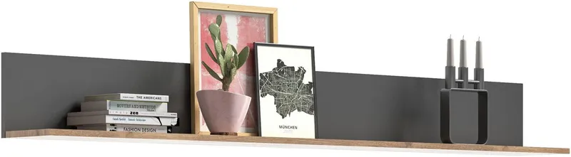 Home affaire Wandboard Riga, Breite 180 cm, Braun|grau, – Produktbild 3 von 5