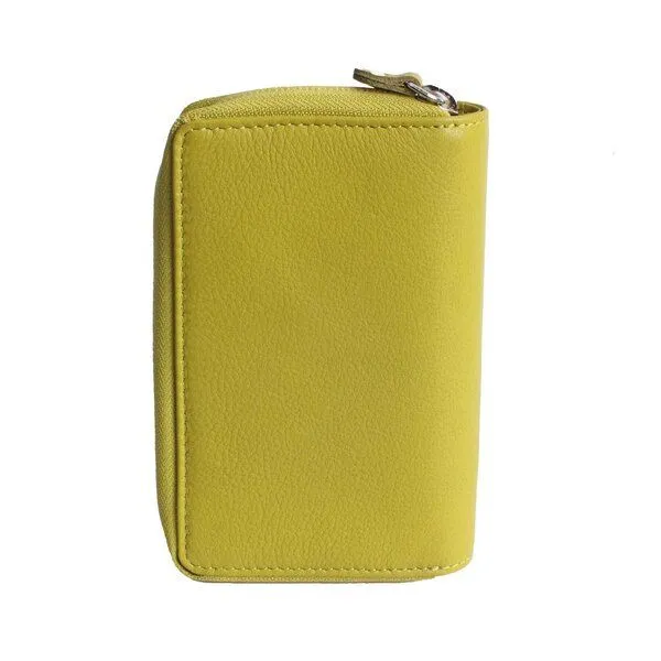 Vargu Vargu Echtleder Geldbörse MASIN 1-A mono, Lime green, – Produktbild 4 von 4