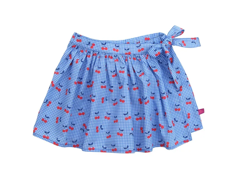 Enfant Terrible Enfant Terrible Voile Skort Kirschendruck sky blue-tomato – Produktbild 1 von 2