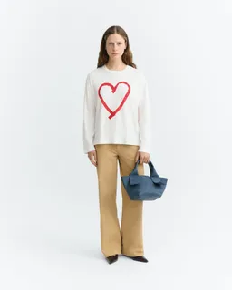 thinking mu Thinking MU Damen vegan Langarm-T-Shirt Heart Tape Emily Weiß – Produktbild 1 von 1