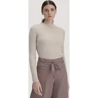 hessnatur hessnatur Strick Pullover Fitted aus TENCEL Lyocell mit Bio-Baumwolle, Düne, – Produktbild 1 von 1