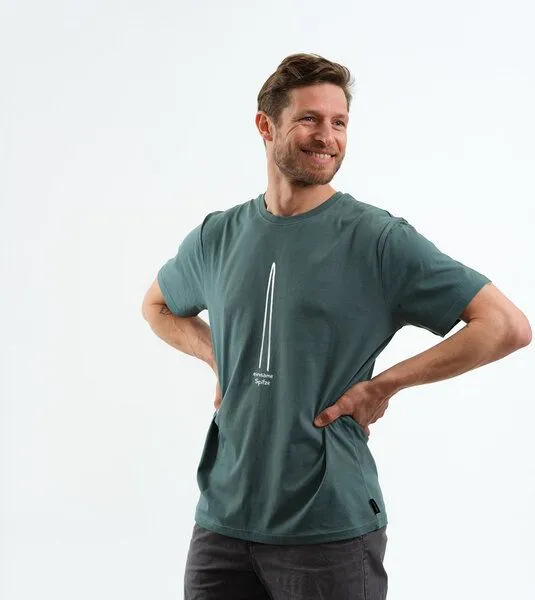 Gary Mash GARY MASH T-Shirt einsame Spitze aus Biobaumwolle, Blaugrün (grün), – Produktbild 4 von 4