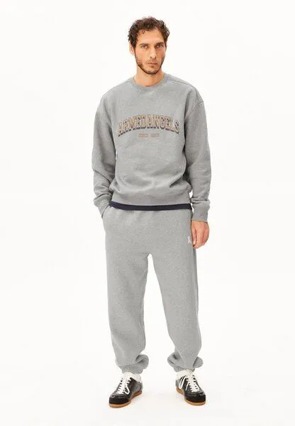 ARMEDANGELS ARMEDANGELS WORDMARK Herren Sweatshirt aus 100% Bio-Baumwolle, Silver melange, – Produktbild 3 von 3