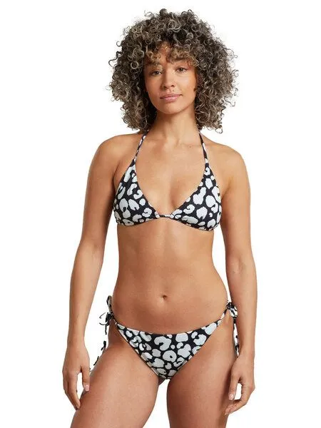 Dedicated DEDICATED Damen Bikini Top Yxlan recyceltes Polyester, Painted leopard black (schwarz, – Produktbild 3 von 4