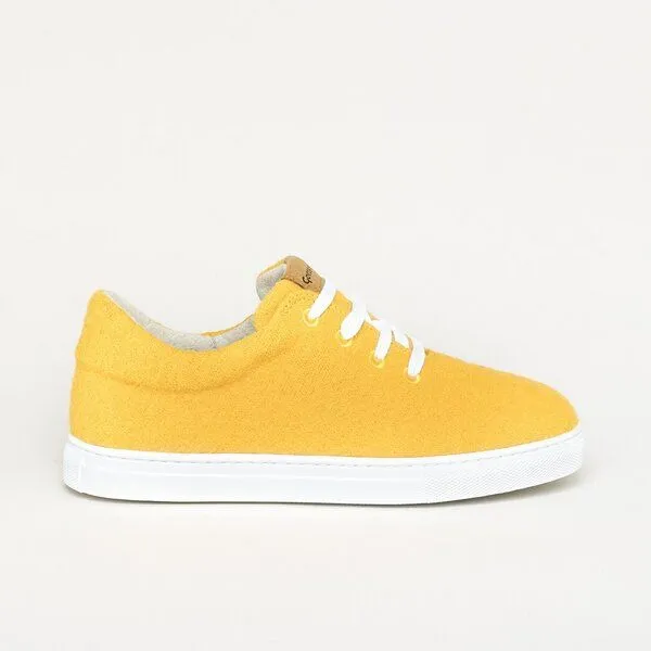 Gottstein Gottstein Wool Walker 101 - Woll Sneaker für Damen & Herren aus 100% Schurwolle, Gelb, – Produktbild 3 von 4