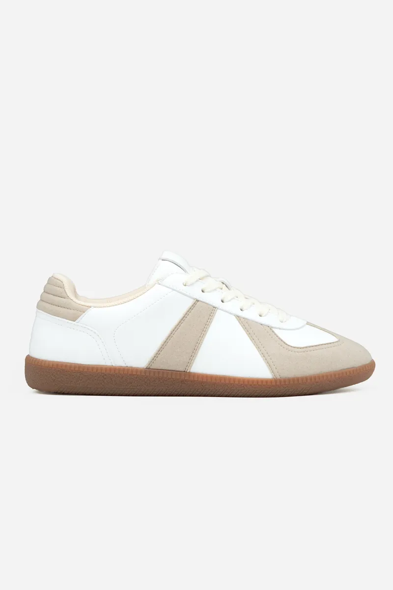 QURC QURC Herren vegan Sneaker Army Trainer, Weiß, – Produktbild 2 von 2
